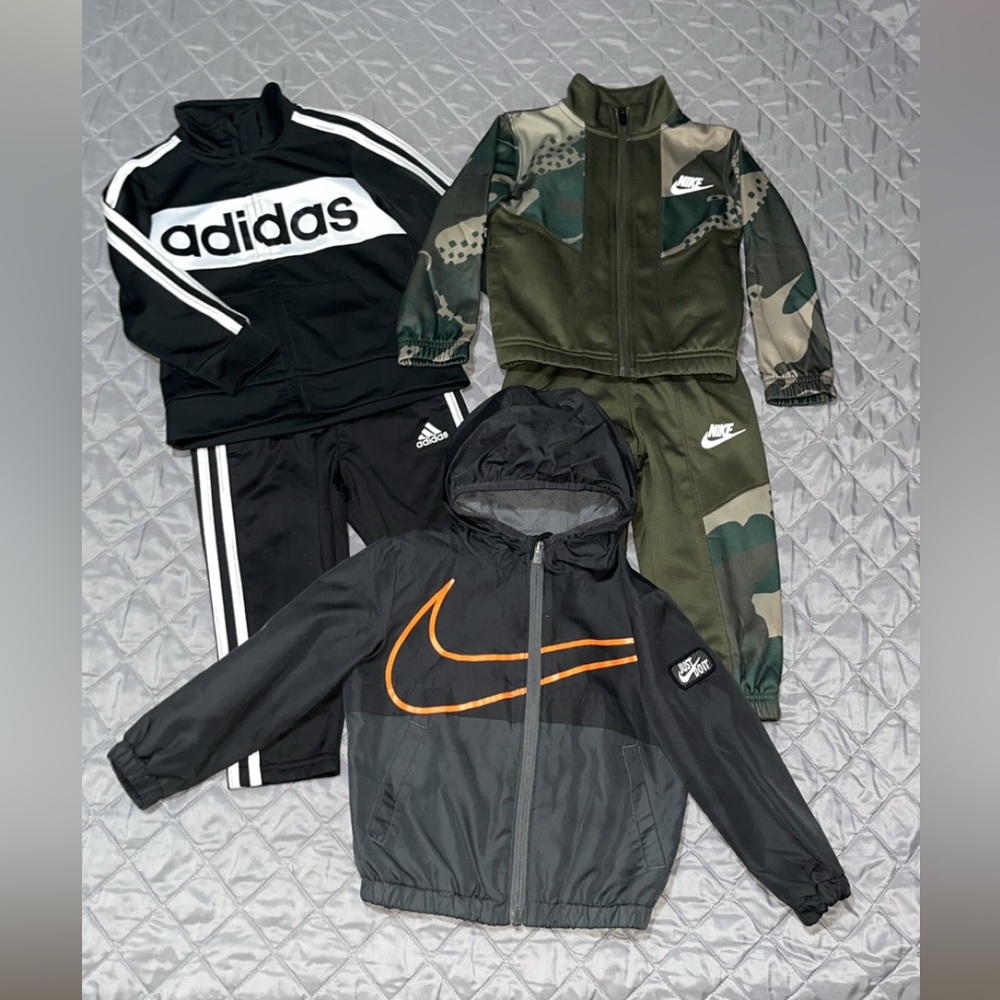 Nike and Adidas Tracksuit Sets Size 2T